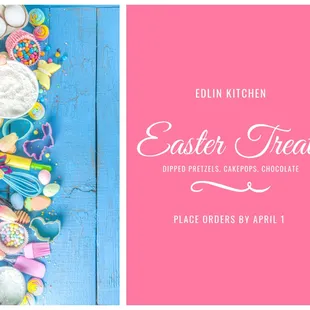 Edlin Kitchen specializes in custom treats, send a message or call today for your next holiday or "just because" order!