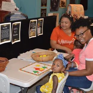 Children's interactives throughout the exhibit bring history to life.