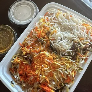 Hyderabadi chicken dum biriyani: $12.99