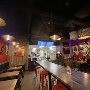 interior, sushi and sashimi