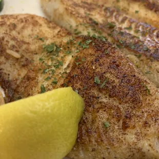 The flounder was perfect