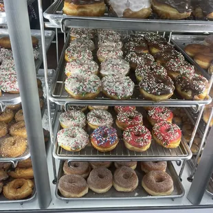 a variety of donuts