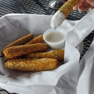 Best fried pickles in town.