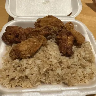 Wings and Fried Rice
