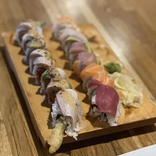 Rainbow Roll and Dynamite Roll