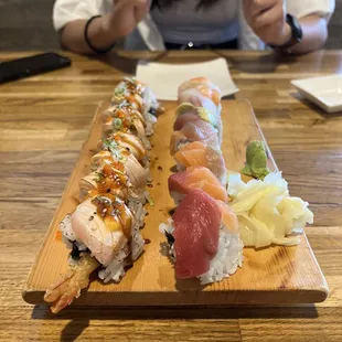 Phoenix Rising Roll, Rainbow Roll