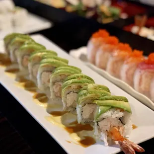 Green Hulk roll and Sexy roll (IG:@samxfoodie)