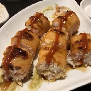 Bumblebee Baked salmon and still with no rice, sooo good especially the sauce