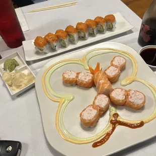 food, sushi and sashimi, sushi, sashimi