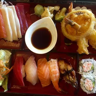 Sushi and Sashimi Combo Bento