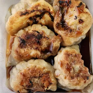 Potstickers... cuz I love them the most here...