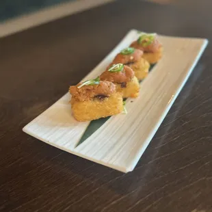 Spicy tuna on crispy rice
