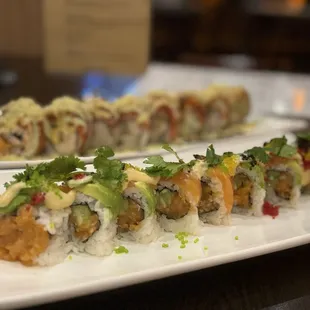 sushi and sashimi, food, sushi, sashimi