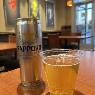 22 oz. Sapporo beer ($8.98)