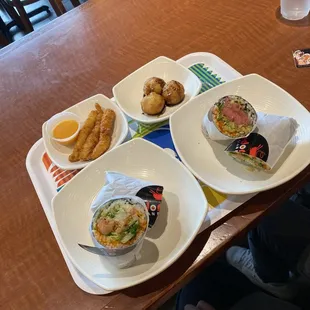 Sushirittos and sides