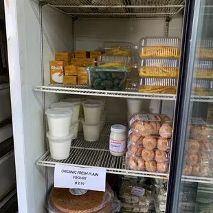 a refrigerator full of food