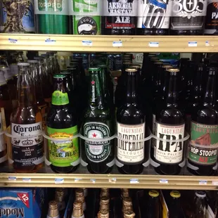 a variety of beers