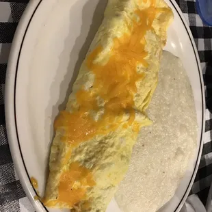 Sausage and Cheddar Omelet