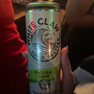 a can of white claw
