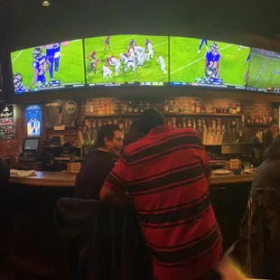 a football game being played