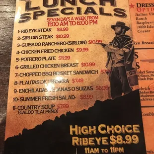 $8.99 ribeye is on point