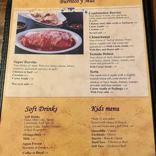 Menu as of 3/22/24