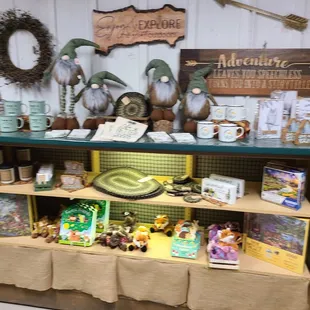 a display of items for sale