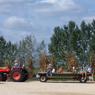 Come out and enjoy a wagon ride through the orchard on the weekends.