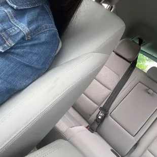 And grease on the seat