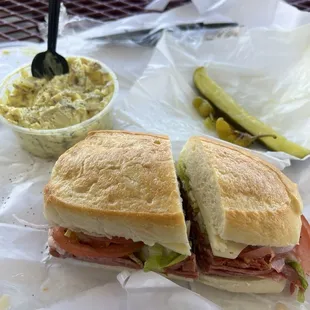 1lb. Cold Italian Sandwich and all American potato salad