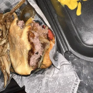 Debo burger was enjoyable but slightly dry