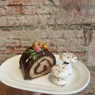 Holiday Yule log.