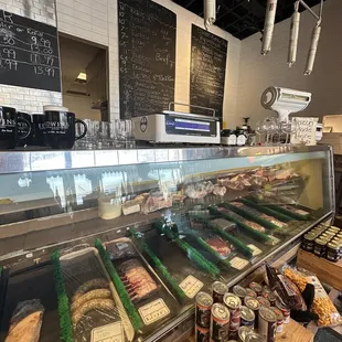 a variety of meats on display