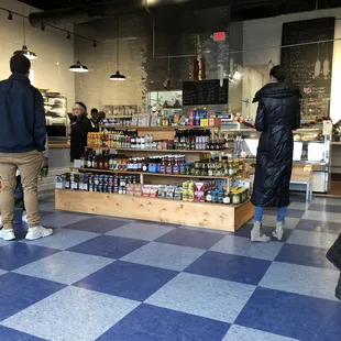 View of the counter