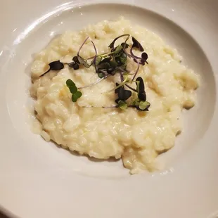 Risotto with black truffle and farro