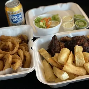 a variety of food items