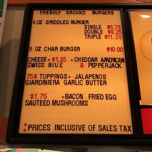 Got the 8 OZ Char burger