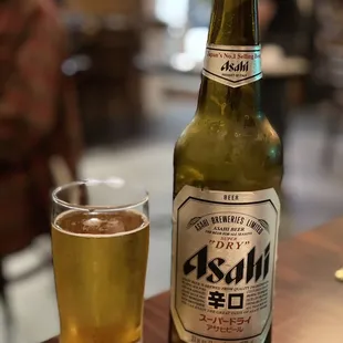 Bottle of Asahi