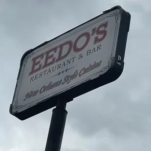 a sign for eedo's