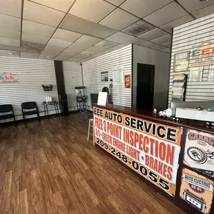 Waiting Area. Front Desk.