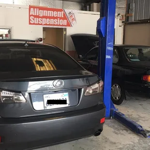 Alternator Replacement (Left) Strut Replacement (Right)