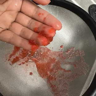 I decided to stain it and I found a bunch of them.