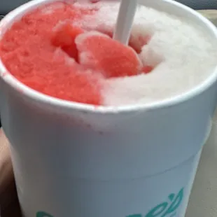 Lemon and strawberry eegee