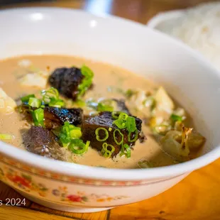 White Curry with Brisket Burnt-ends