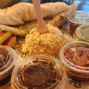 eet Bread Service with Pimento Whipped Paneer