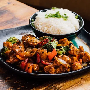 a plate of food