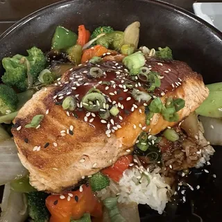 Teriyaki Chicken Breast or Salmon