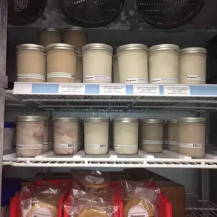 Just one of our many options for ice cream. Honeymoon happens to be locally made in San Rafael and DELICIOUS!