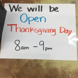 We will be open!