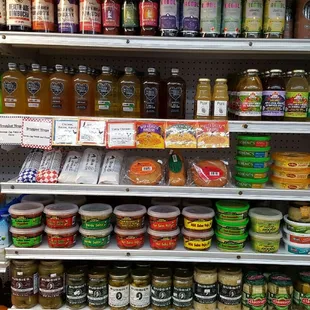 some of our delicious grab and go wraps and piroshkis.